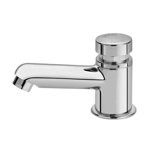 Torneira de Mesa para Lavatório Docol Pressmatic Compact Ciclo Fixo Cromada