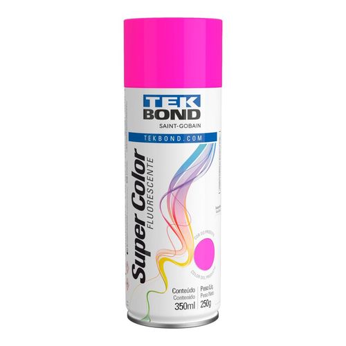 Tinta Spray Tekbond Rosa Fluorescente 350ml