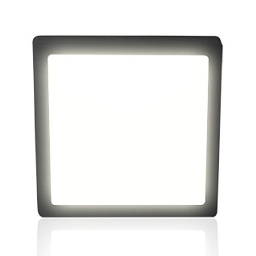 Painel de Led Taschibra Lux Quadrado de Sobrepor Preto Luz Neutra 24W
