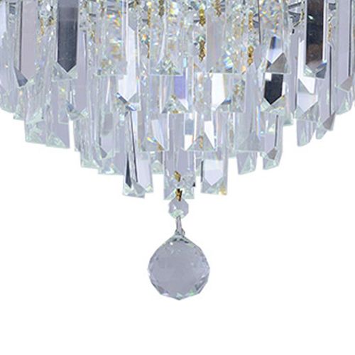 Pendente Cristal Taschibra Redondo Dueto 300 Transparente 4xG9